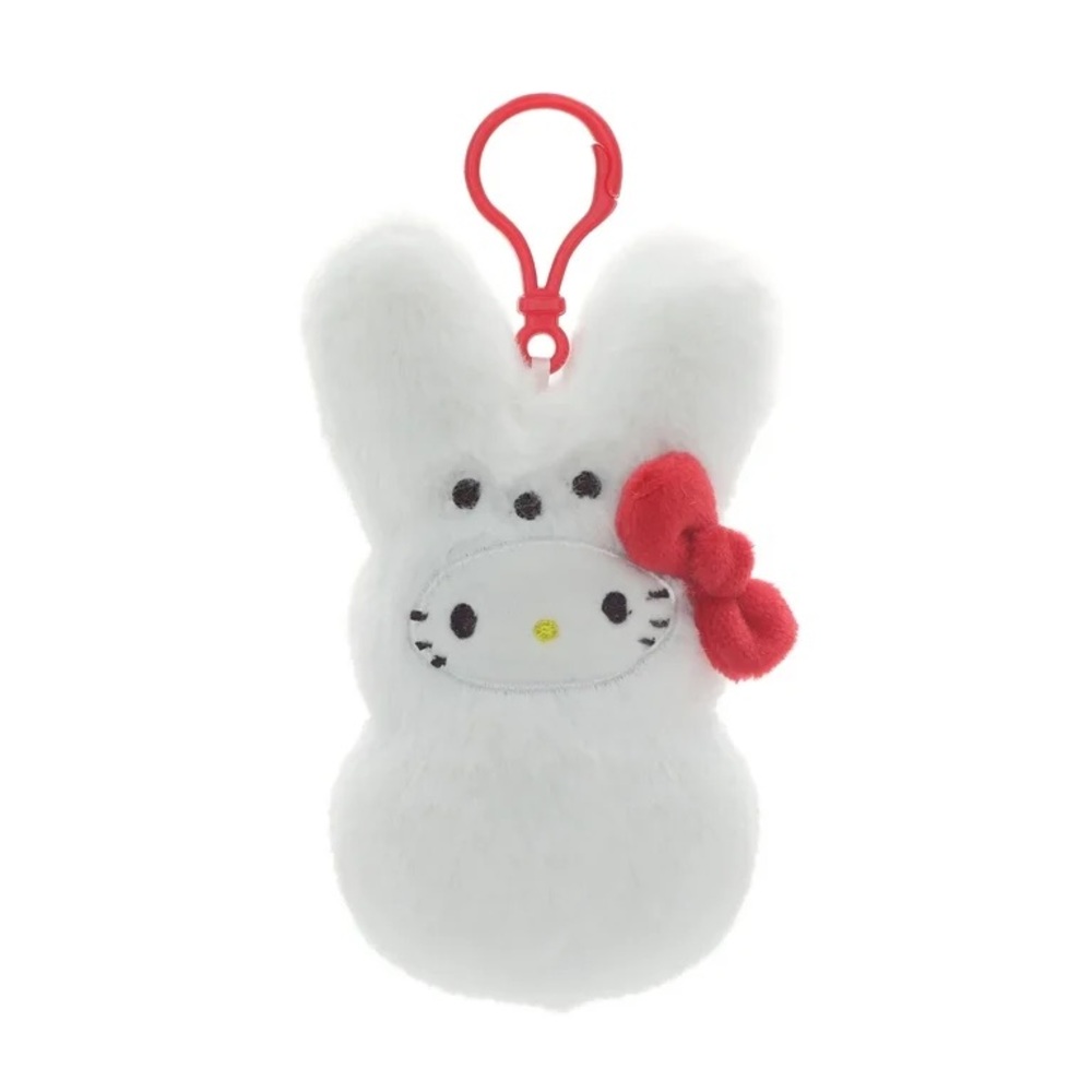 Hello Kitty x Peeps Easter Bunny Plush Clip on New Release 2026 NWT